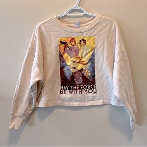 Old Navy Boxy Crop Star Wars Graphic Sweatshirt